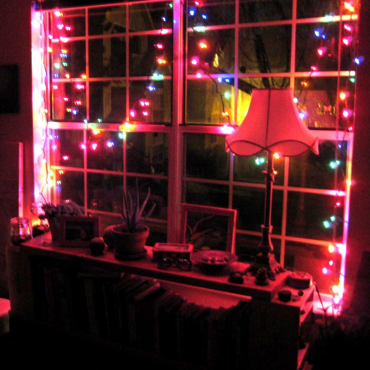 Holiday Essence Outdoor LED String Lights – Weatherproof Patio, Garden, and Fence Lighting, 16ft Connectable