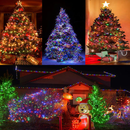 HolidayAura Cool-Touch LED String Lights – 33ft Child-Safe Battery Powered Lights for Bedroom, Nursery, and Christmas Tree with Auto Timer