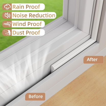 Holikin Wedge Shape Door Seal Strip – Nursery Window Gap Filler for Calmer Daytime Naps, Light Blocking Soundproofing Tape