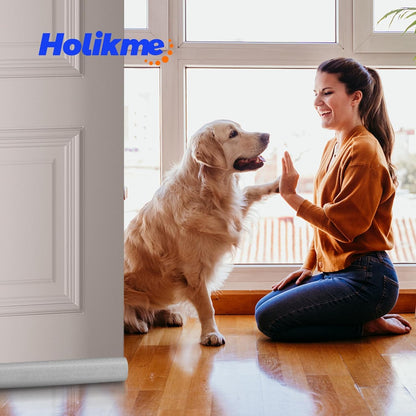 Holikme Door Sweep for Front Entry – Cozy Living Room Door Accent in Neutral Gray
