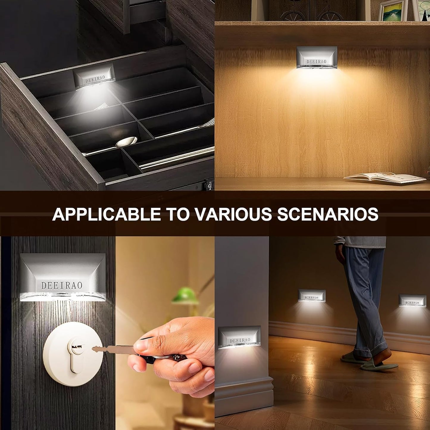 Home Keyhole Infrared PIR Wireless Auto Sensor Motion Detector LED Light Lamp – Thoughtful Housewarming Gift for New Homeowners