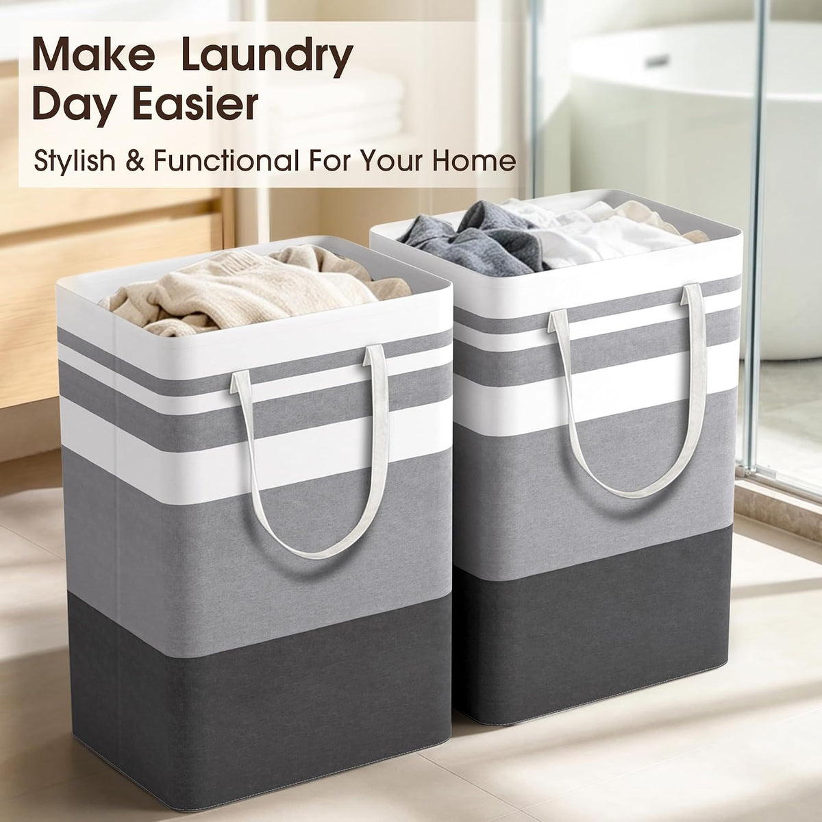 HomeHacks Portable Laundry Basket – Durable Storage for Camping Trips, RV Travel, and Campsite Living