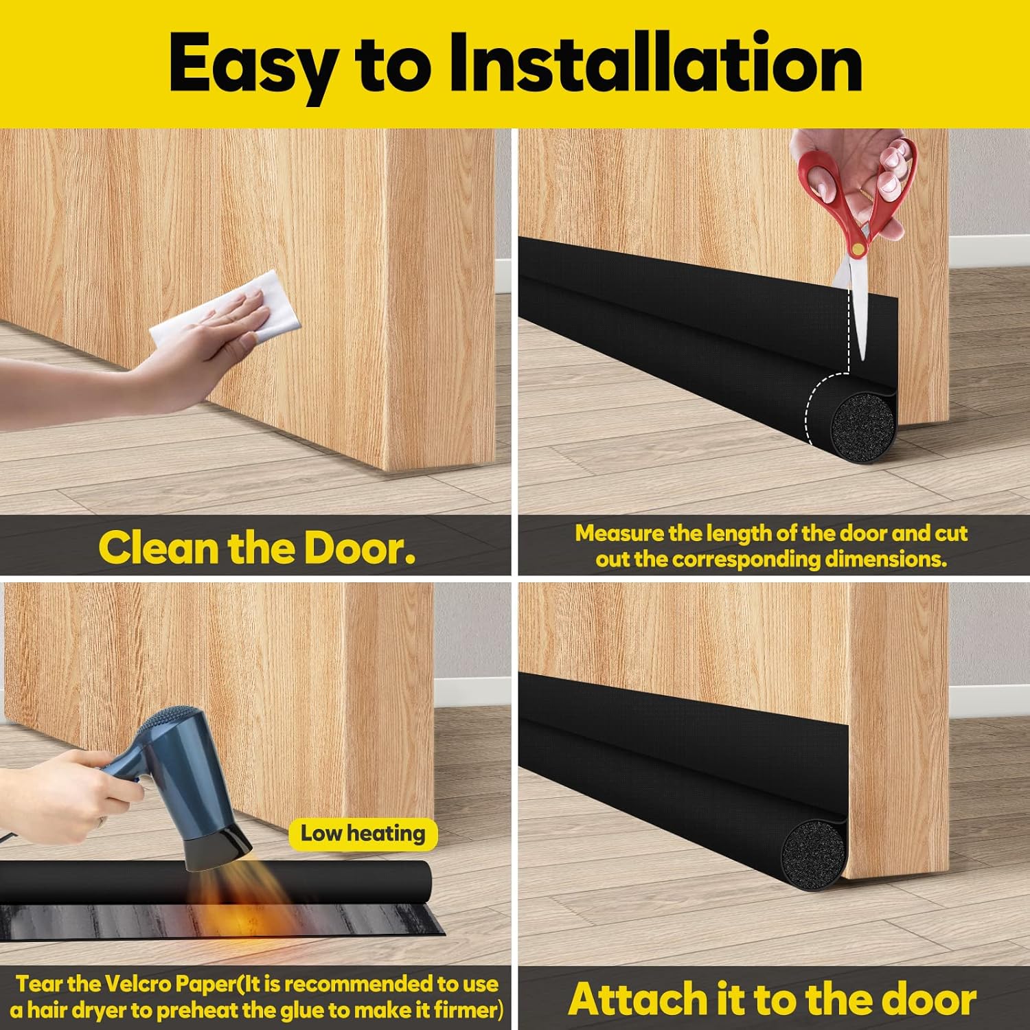 HomeProtect Under Door Seal for Nursery and Bedroom – Create a Calmer, Quieter Sleep Sanctuary at Home