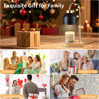 Homesido Candle Warmer Lamp – Flameless Wax Melter for Homes with Kids and Pets, Auto Shut-Off Timer for Worry-Free Bedrooms