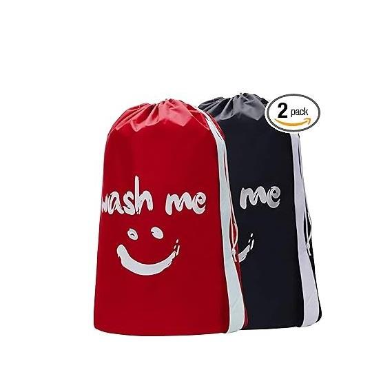 HOMEST XL Laundry Bag 28x40 – Aesthetic Linen-Style Laundry Bag for Cozy Living Room Corners
