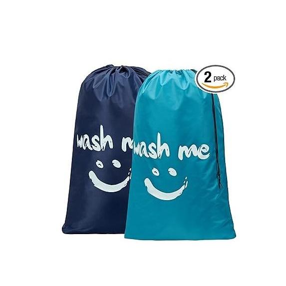 HOMEST XL Laundry Bag 28x40 – Aesthetic Linen-Style Laundry Bag for Cozy Living Room Corners