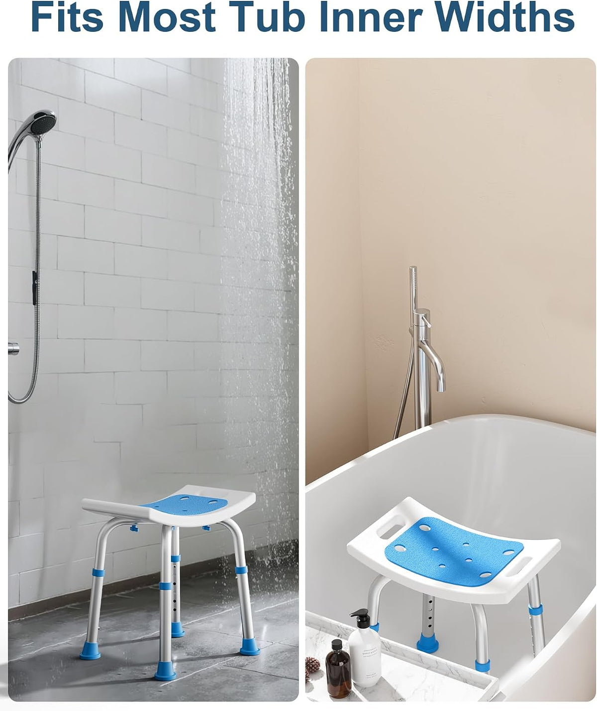 HOMLAND Adjustable Shower Stool, Thoughtful Caregiver Gift for Post-Surgery Recovery