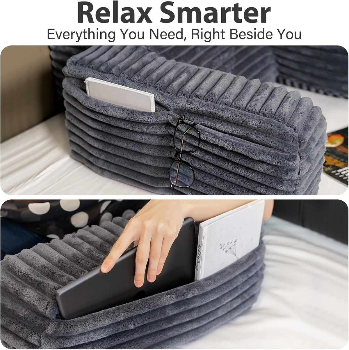HOMME ESSENTIALS Velvet-Touch Backrest Pillow – Sophisticated Gift for Those Who Appreciate Craftsmanship