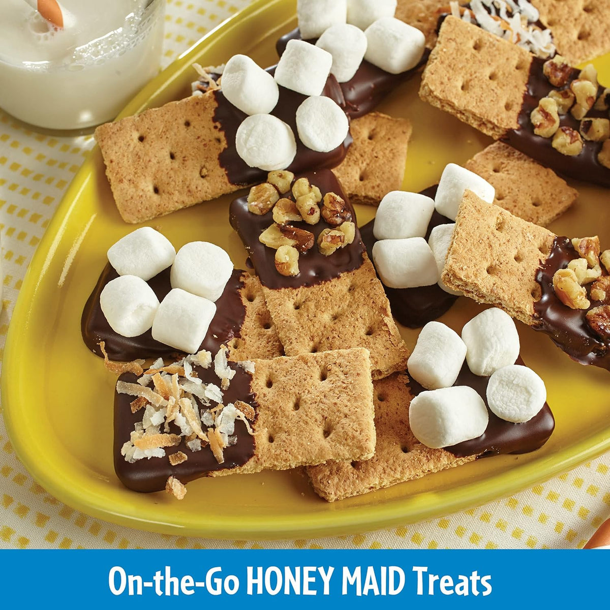 HONEY MAID Fresh Stacks Graham Crackers – Whole Grain Honey Graham Packs for School Lunches, Daycare, and Snack Drawers