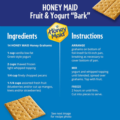 HONEY MAID Graham Crackers – Mindful Snack with No Palm Oil, Honey Sweetened