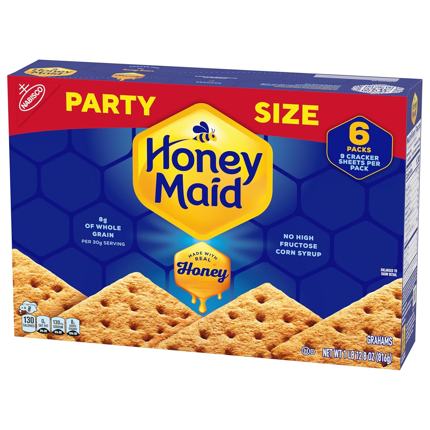 HONEY MAID Graham Crackers – Mindful Snack with No Palm Oil, Honey Sweetened