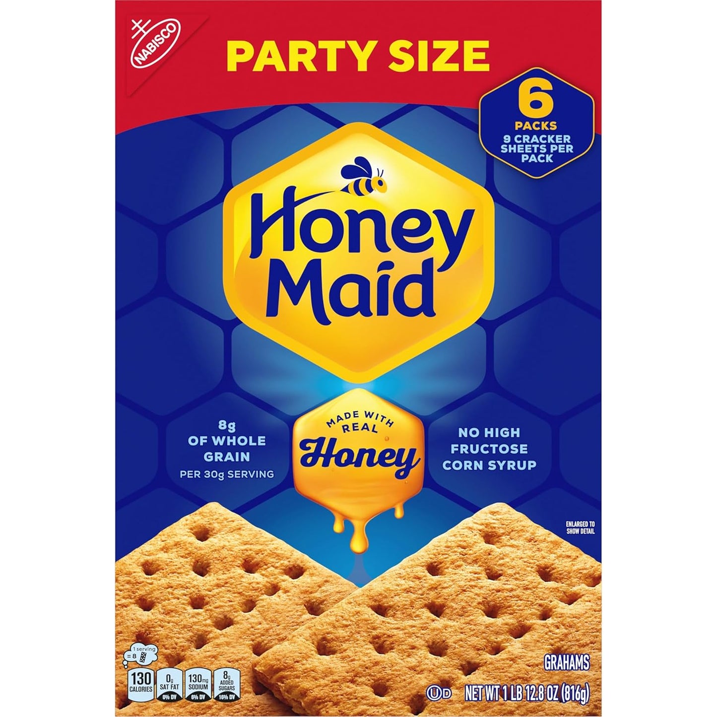 HONEY MAID Graham Crackers – Mindful Snack with No Palm Oil, Honey Sweetened