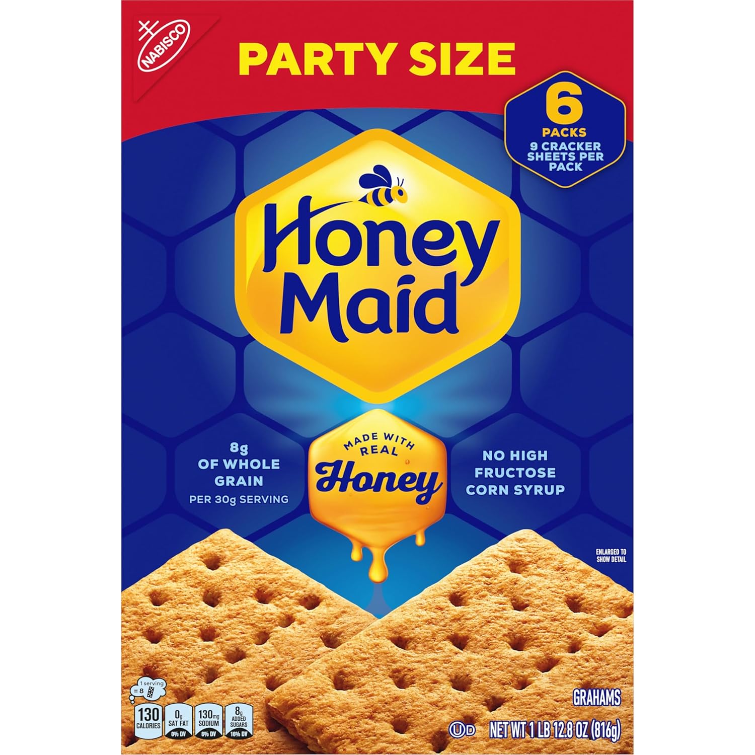 HONEY MAID Graham Crackers – Mindful Snack with No Palm Oil, Honey Sweetened