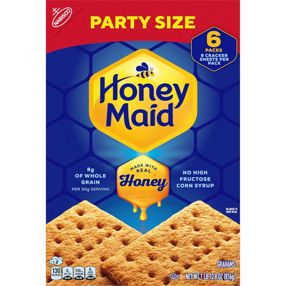 HONEY MAID Graham Crackers – Mindful Snack with No Palm Oil, Honey Sweetened