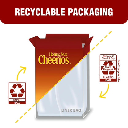 Honey Nut Cheerios, Quick Whole Grain Breakfast Cereal for Busy Workdays, Gluten Free Honey Almond, 27.2 oz Bulk Box