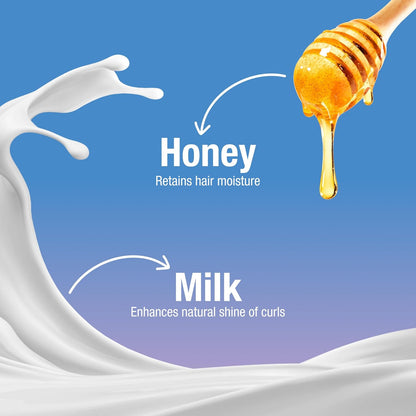 honey scent with versatile use across wash-and-go, twist outs, roller sets, and flexi rod sets
