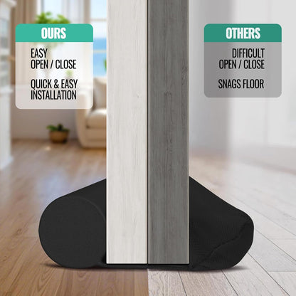 hook-and-loop (velcro-style) attachment for tool-free, shift-free installation