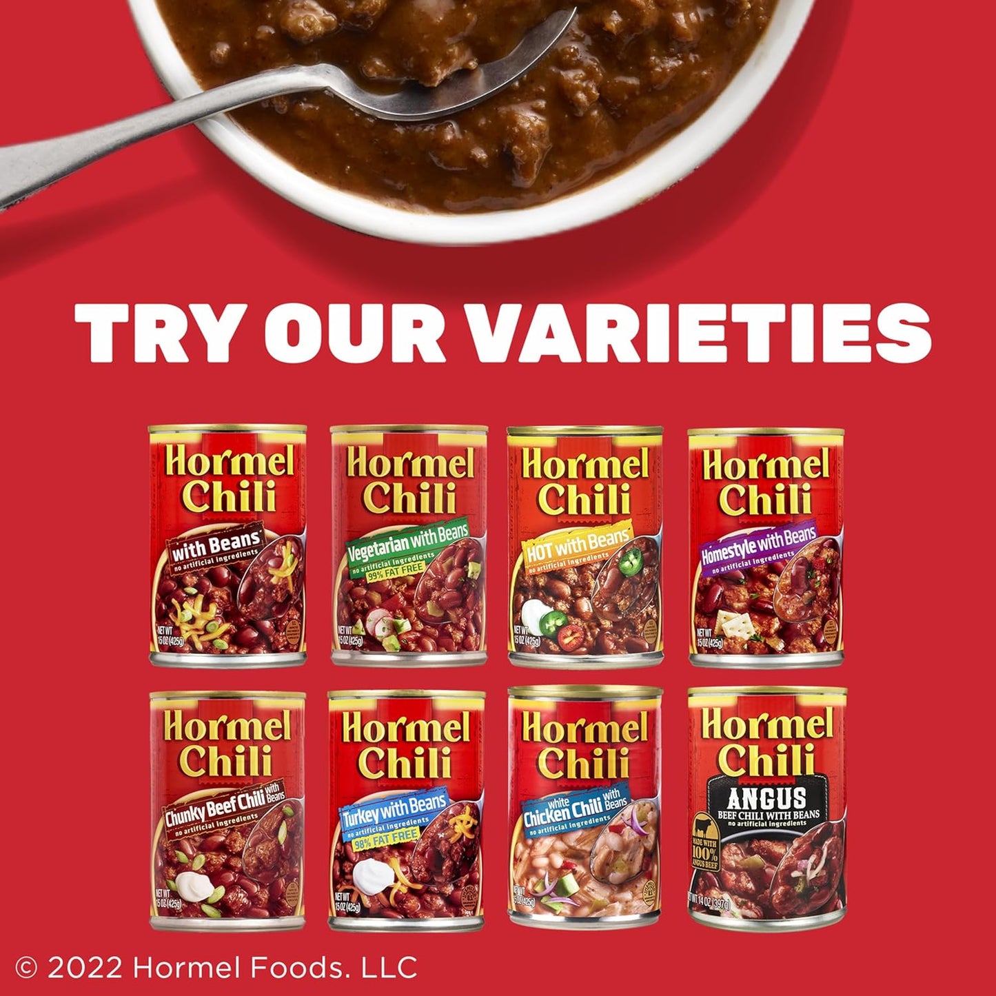 HORMEL Chunky Beef Chili with Beans — Family Weeknight Dinner for the Dinner Table in Minutes