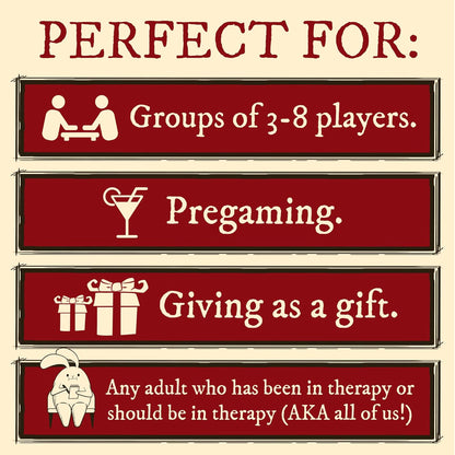 Horrible Therapist by Exploding Kittens - Extra Horrible Edition, Stress-Relief Card Game for Wind-Down Nights with Friends