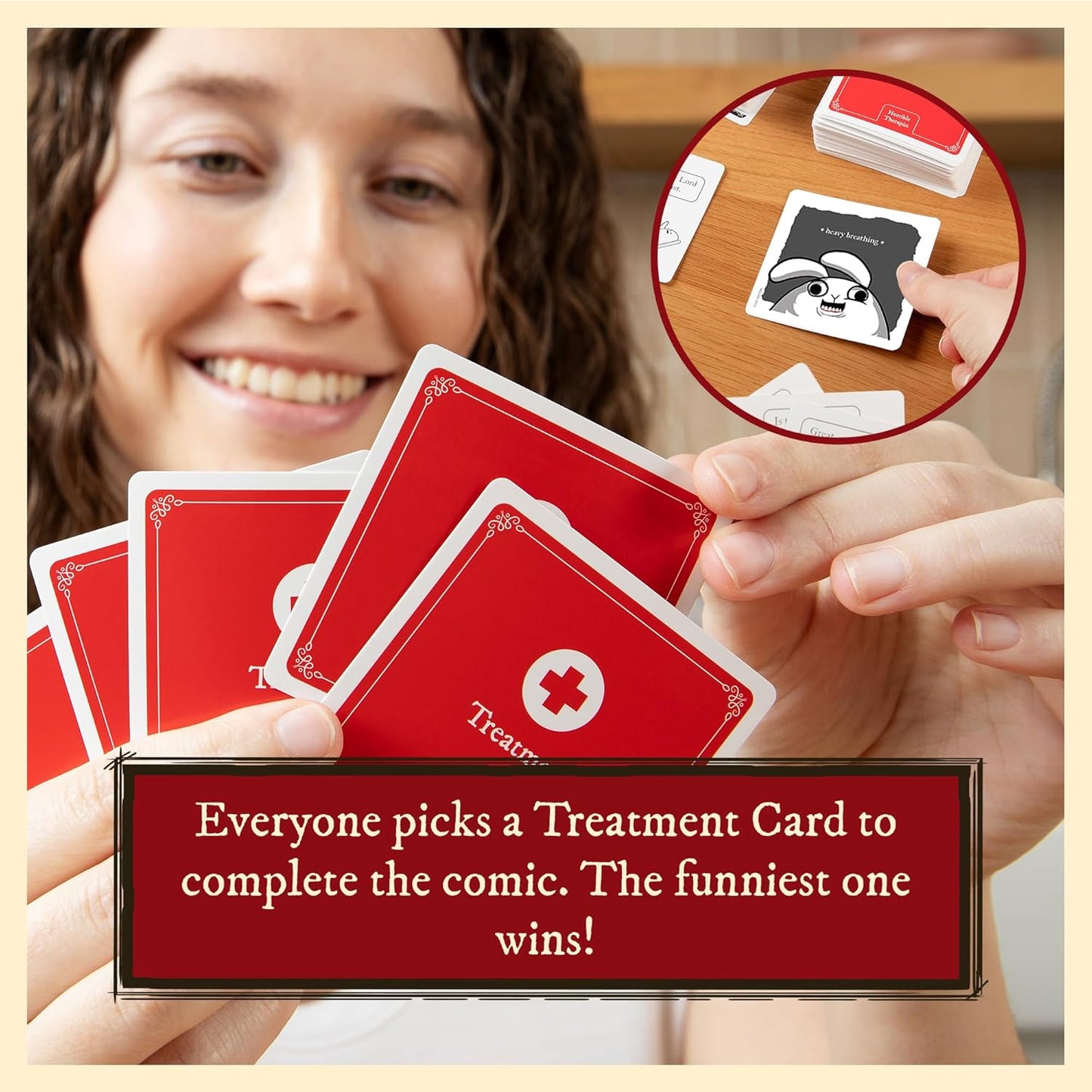 Horrible Therapist by Exploding Kittens - Extra Horrible Edition, Stress-Relief Card Game for Wind-Down Nights with Friends