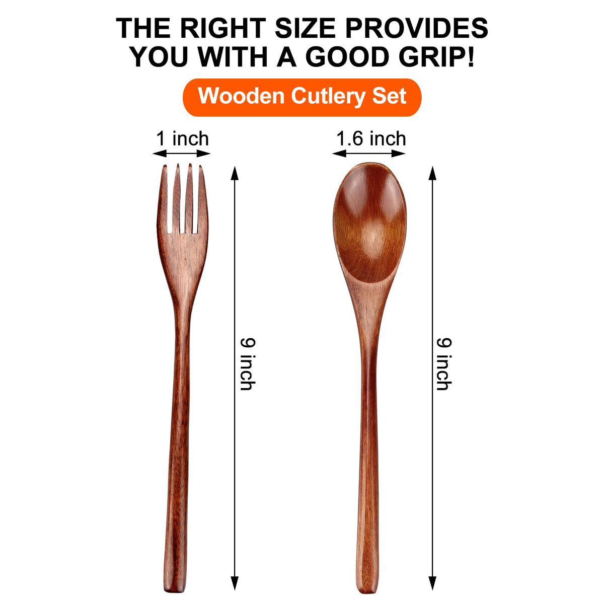 Hosrik Natural Wood Cutlery – Simple Everyday Silverware for Intentional Dining