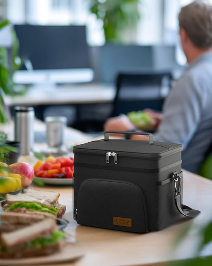 HOTOR Insulated Lunch Bag – Clean-Design Cooler Tote in Neutral Tones for Uncluttered Kitchens
