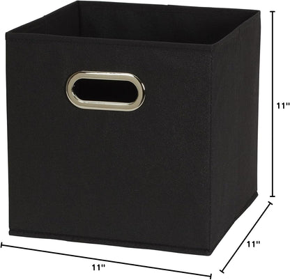 Household Essentials 11 Inch Stackable File and Supply Bins – Work From Home Organizer for Bookshelves and Cubbies