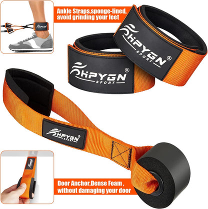 HPYGN Exercise Bands 300LBS – Valentine's Day Gift for the Workout Partner, Muscle Building Set