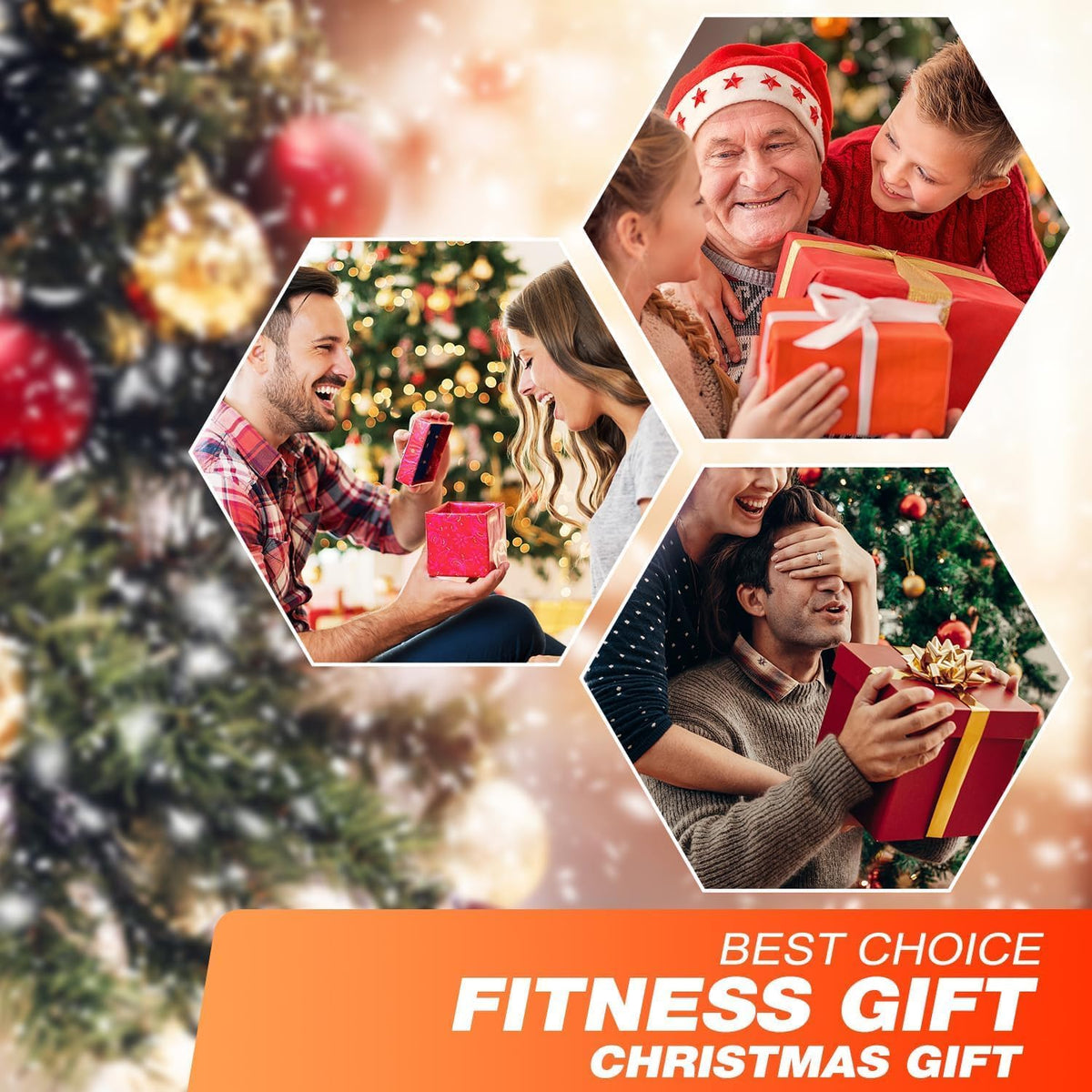 HPYGN Exercise Bands 300LBS – Valentine's Day Gift for the Workout Partner, Muscle Building Set