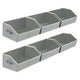 Grey - Large -6 Pack