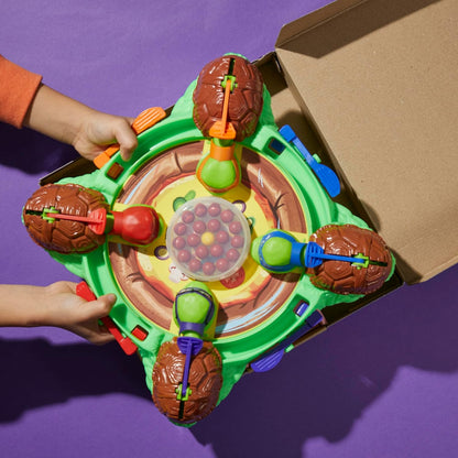 Hungry Hungry Hippos: Teenage Mutant Ninja Turtles Edition – Durable No-Battery Family Game for Kids Bedroom and Playdates, Ages 4 and Up