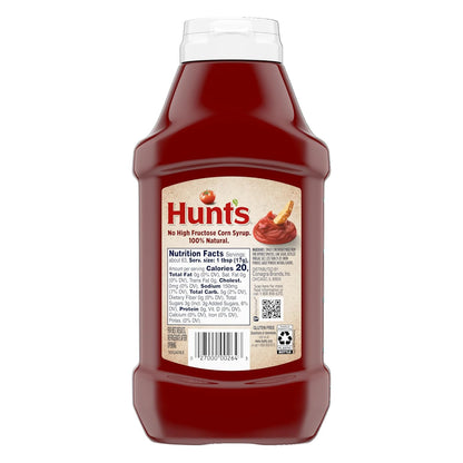 Hunt's All Natural Tomato Ketchup – Kid-Friendly Dip for Family Lunches and School Snack Packs