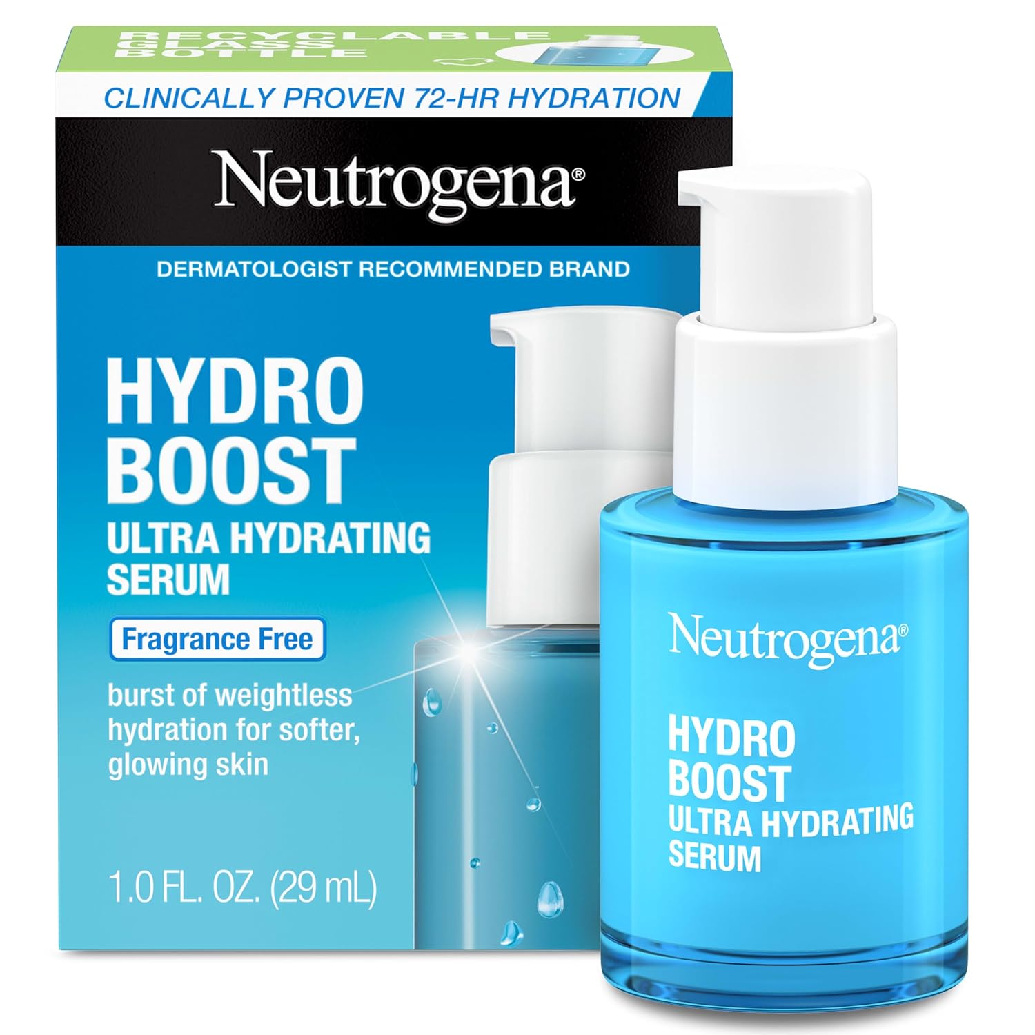 hyaluronic acid as the primary hydrating active ingredient