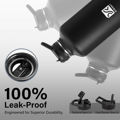 Hydration Hero 64oz Daily Water Bottle – Hit Hydration Goals at the Gym, Yoga Studio and Wellness Retreat