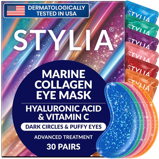 hydrogel sheet patches infused with serum, available in 6, 20, and 30 pair counts