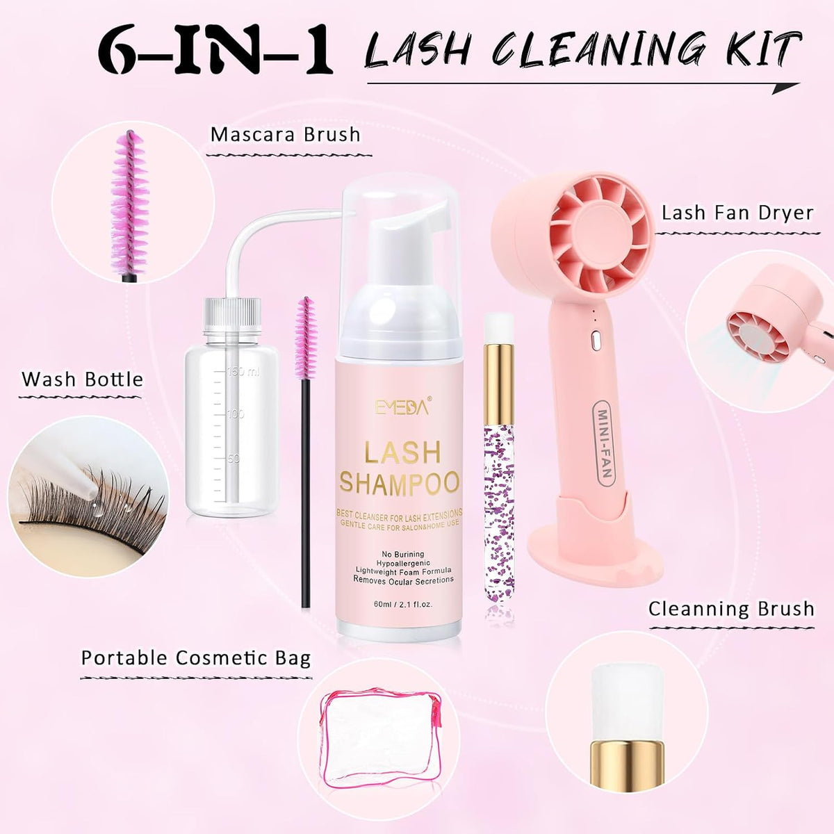 hypoallergenic formula safe for eyelash extensions and sensitive eyes