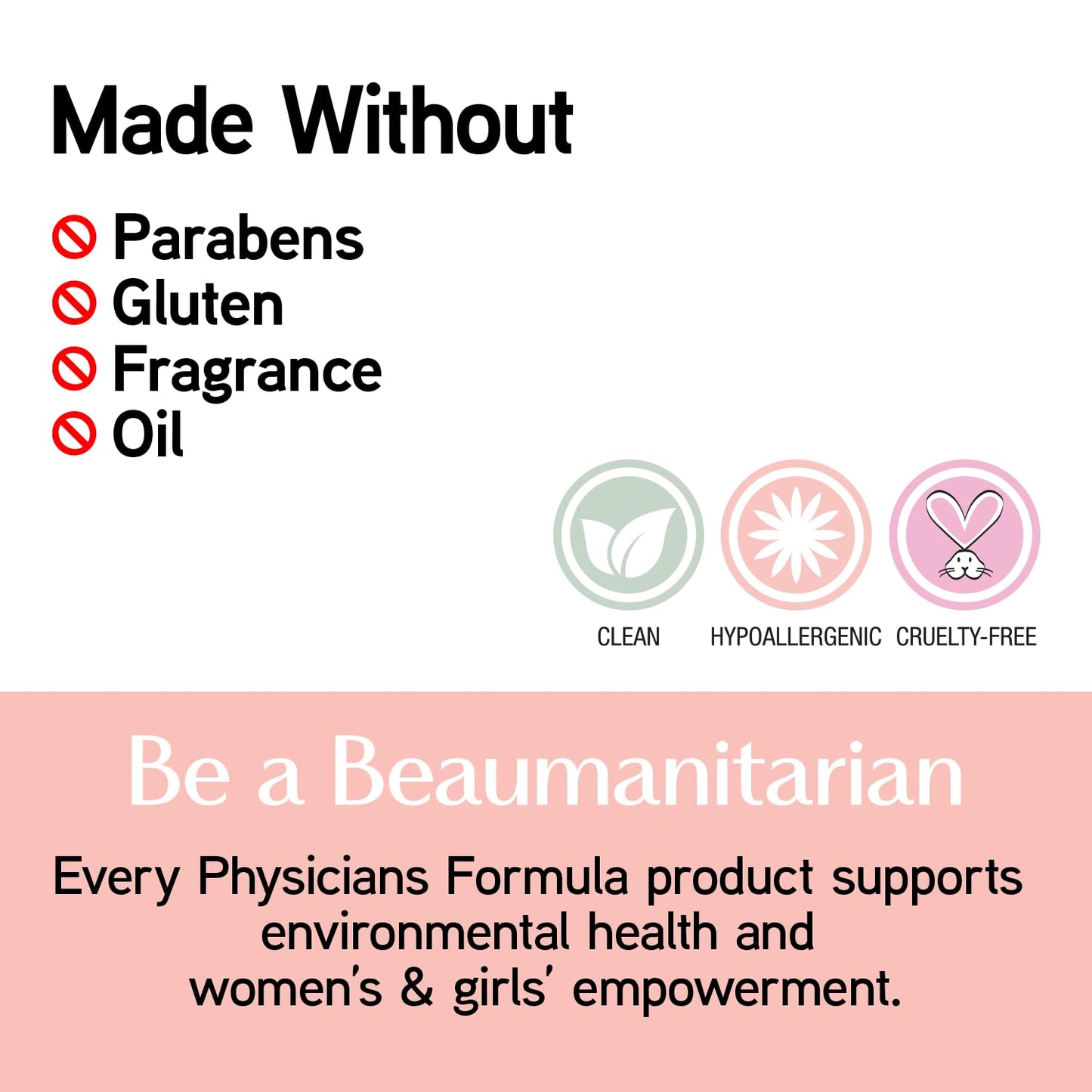 hypoallergenic, fragrance-free, oil-free, non-comedogenic formulation