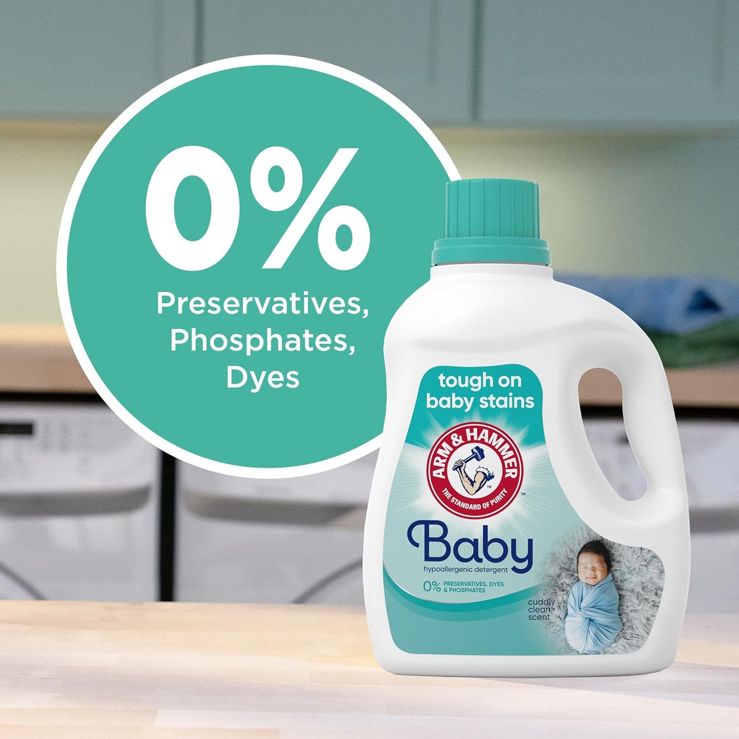 hypoallergenic liquid formula with no preservatives, phosphates, dyes, parabens, brighteners, or animal-derived ingredients