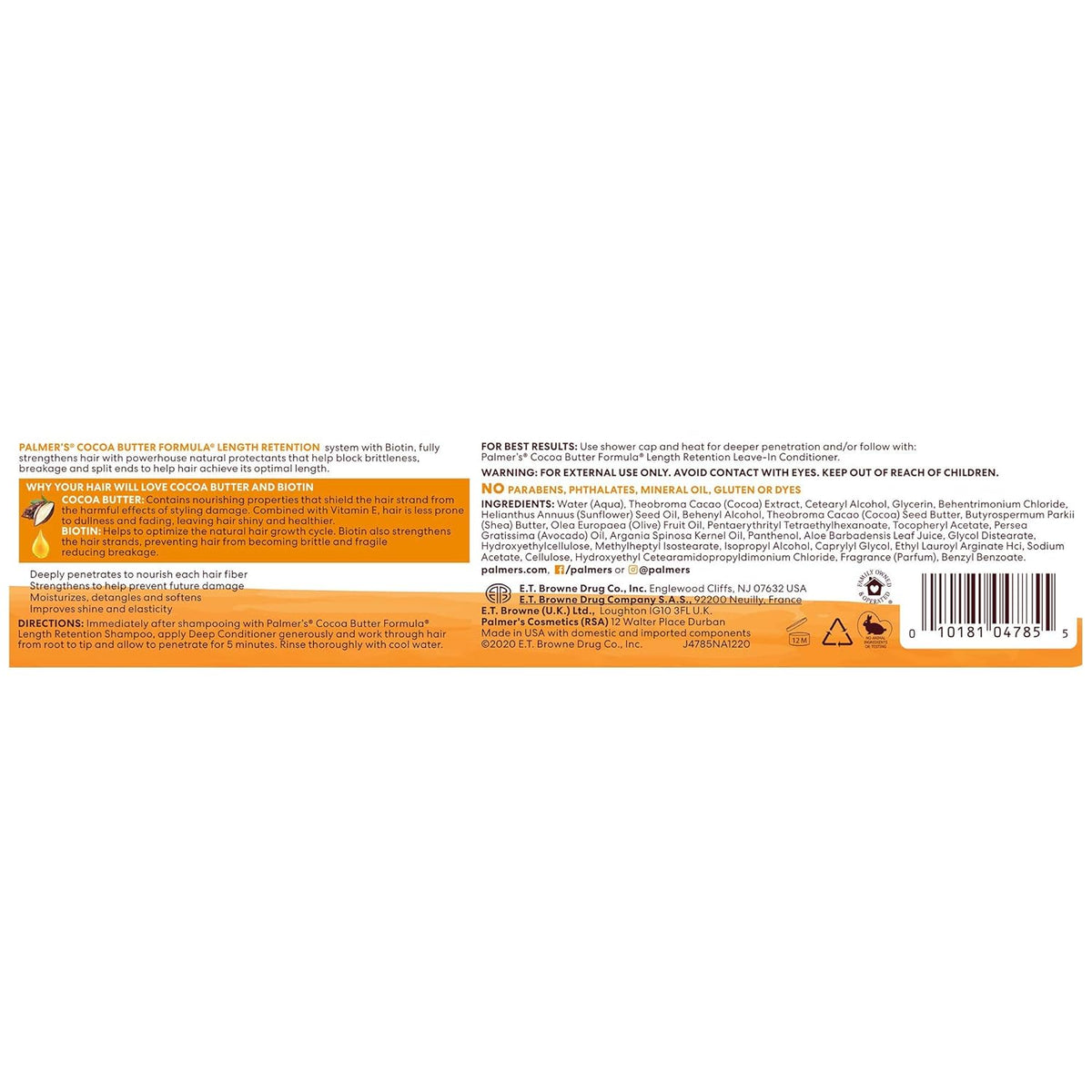 hypoallergenic, plant-based, and not tested on animals formulation