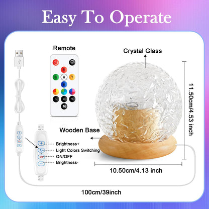 HYTIB Ocean Projector Night Light – Cool Christmas Gift Idea for Tween and Teen Girls, Dimmable RGB Bedroom Decor
