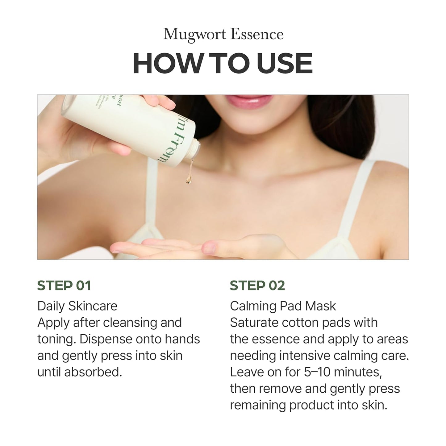 I'm From Mugwort Essence – Mindful AM/PM Wind-Down Routine for Stressed Skin, Soothing Hydrating Essence