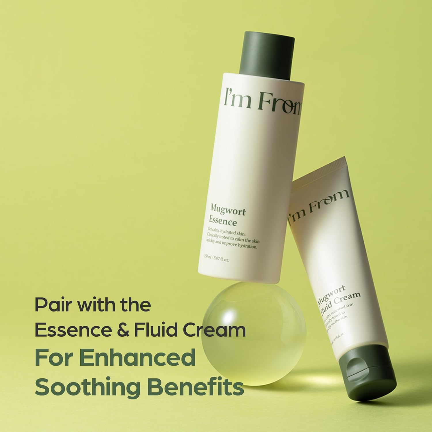 I'm From Mugwort Essence – Mindful AM/PM Wind-Down Routine for Stressed Skin, Soothing Hydrating Essence