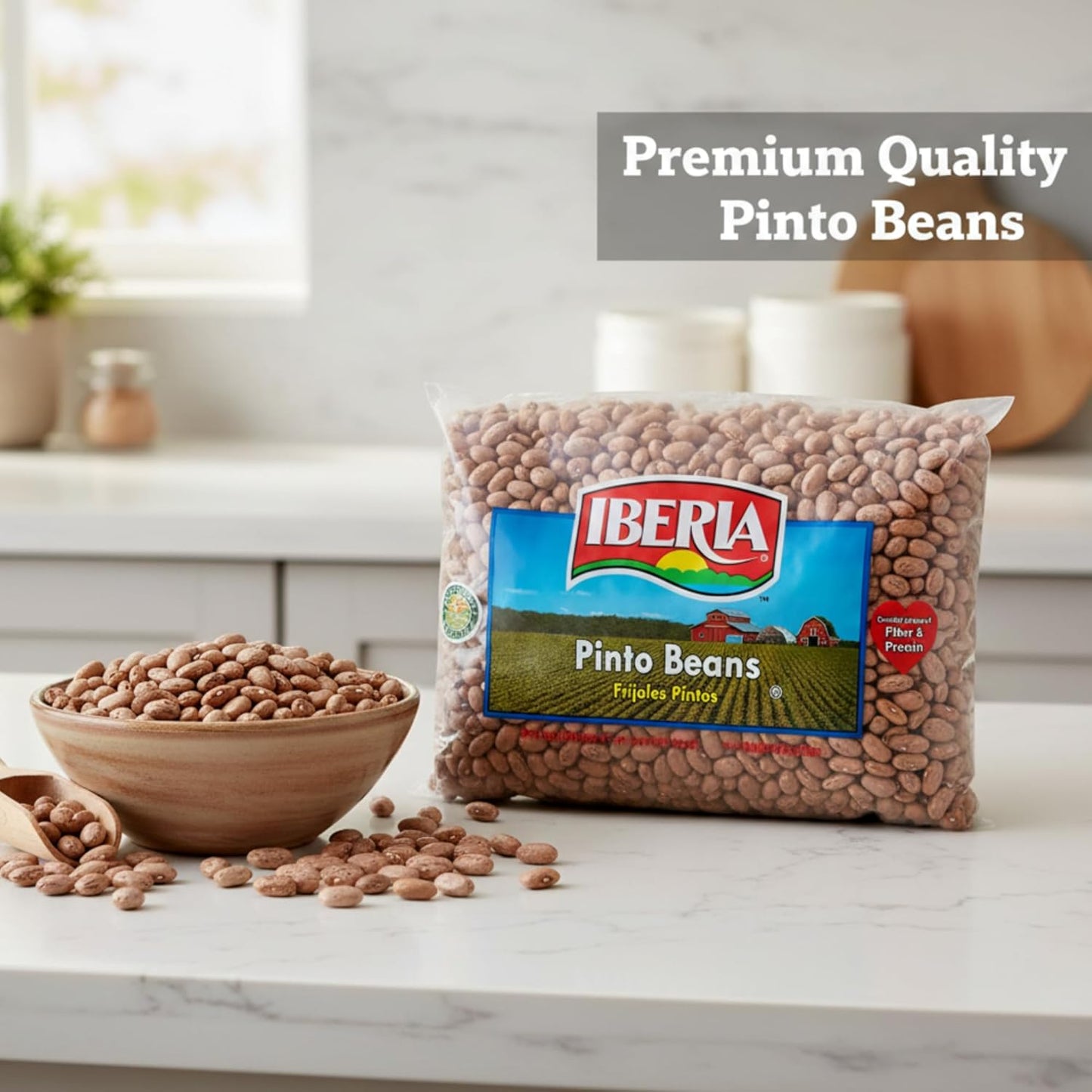 Iberia Pinto Beans 4 lb – Plant-Based Protein for Mindful Home Cooking and Balanced Meal Prep