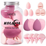 AOOLOR 14-Piece Makeup Applicator Set – Allergy-Friendly Cosmetic Tools for Sensitive Skin Rituals