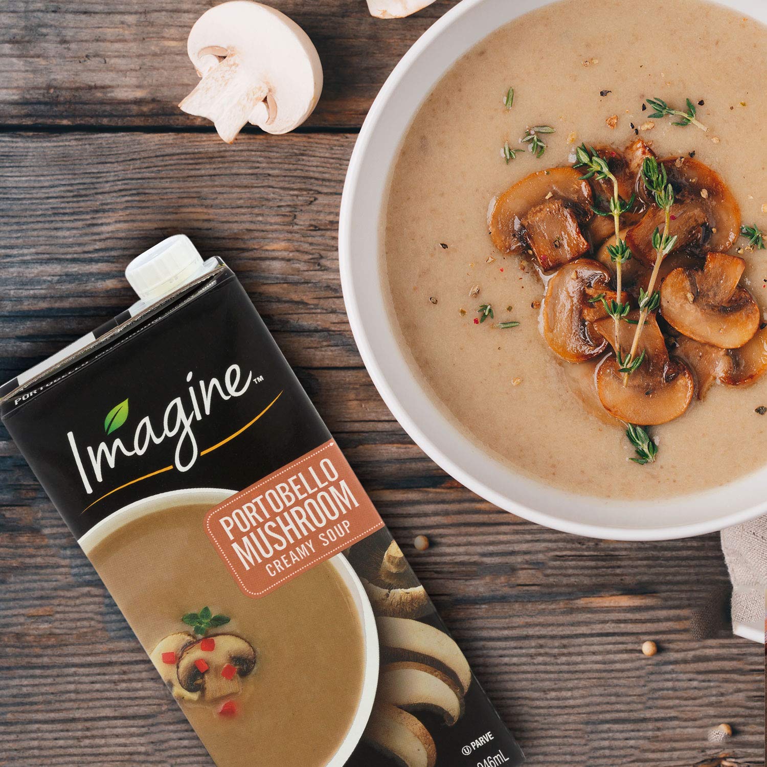 Imagine Creamy Portobello Mushroom Soup – Simple Pantry Staple for Clutter-Free Kitchens
