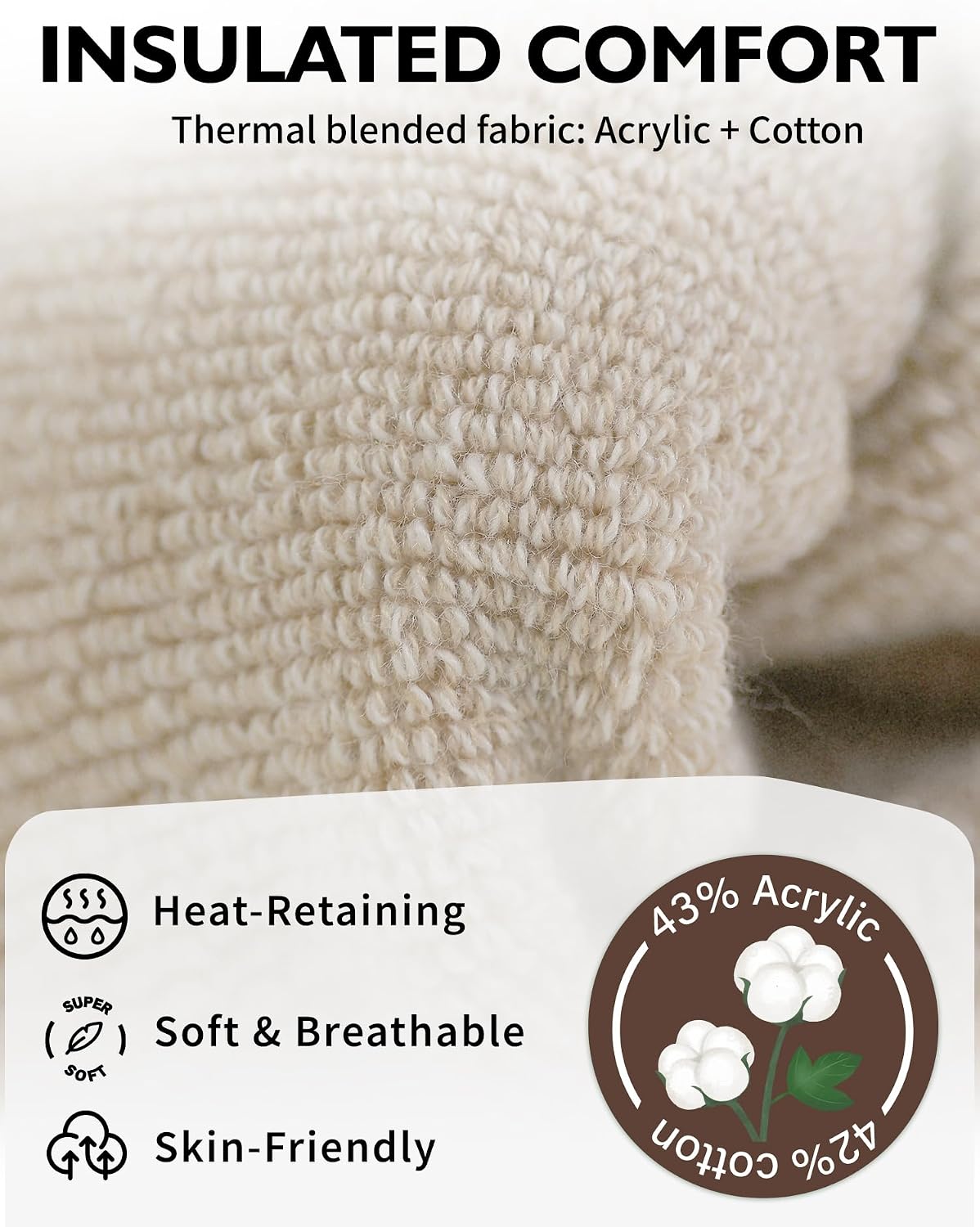 imported heavy-gauge yarn construction