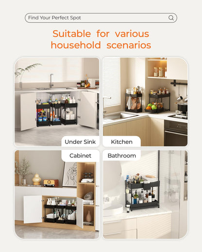 included accessories: hanging cup, c-hooks, and non-slip feet