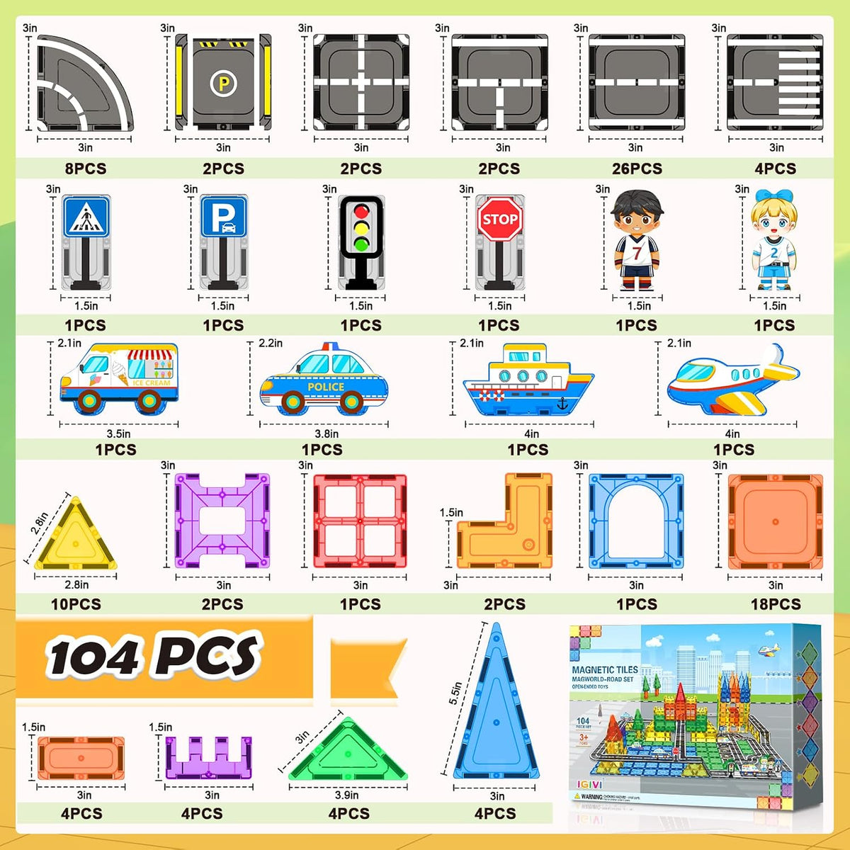 included carrying/storage bag plus zero-battery manual operation