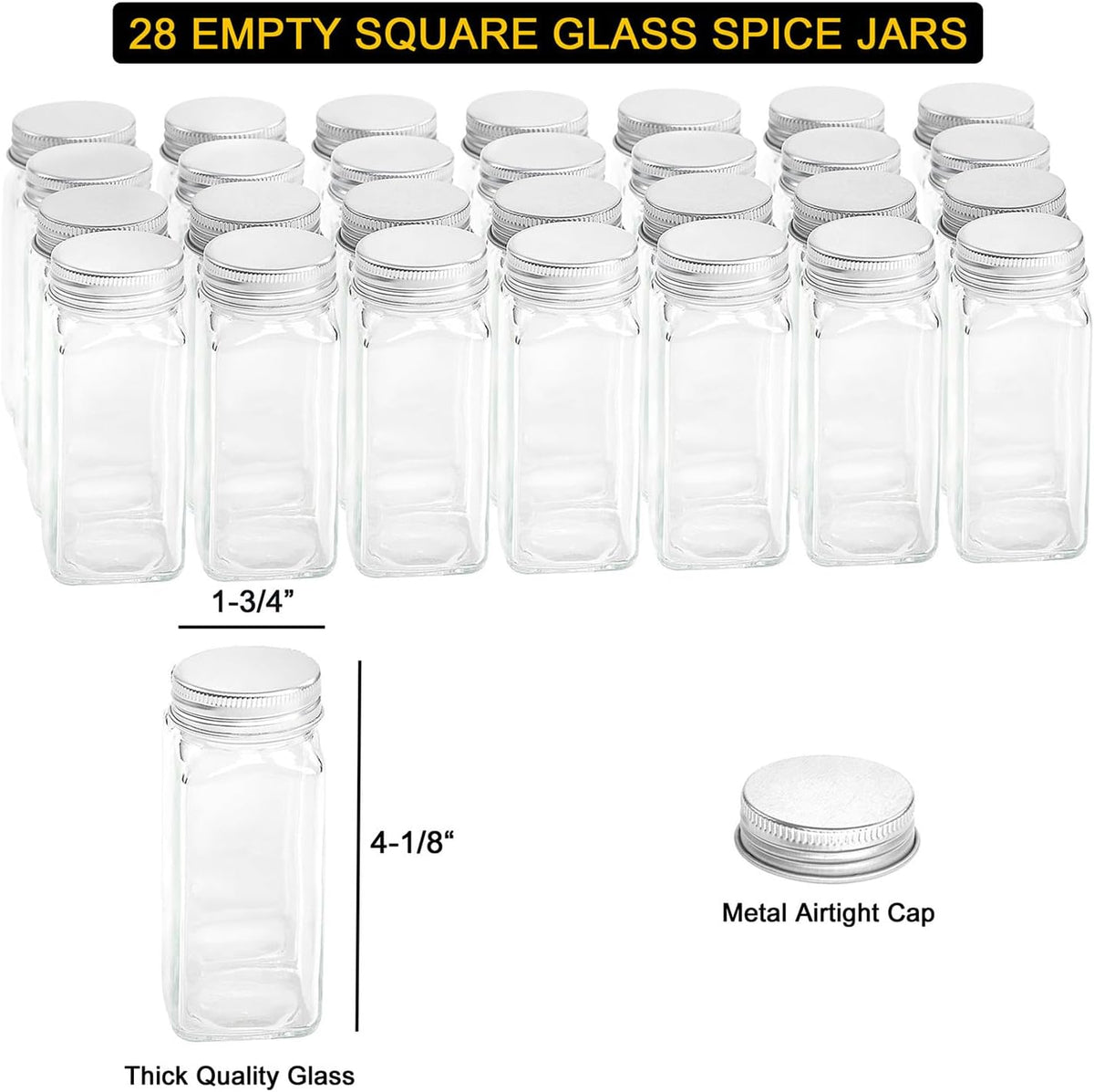included chalk marker for writing on and rewriting blank labels