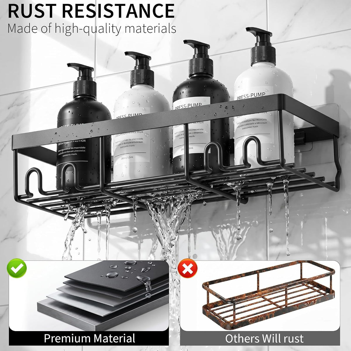 included hooks for hanging loofahs, razors, and towels